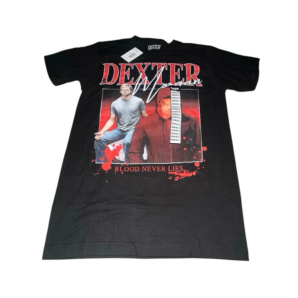 Dexter Morgan Blood Never Lies T-Shirt Black Small Showtime Tee